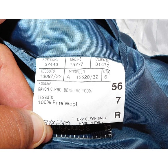 CANALI Gray 100% Wool‎ 2 Button Blazer Sport Coat Jacket 56 R - Picture 4 of 4